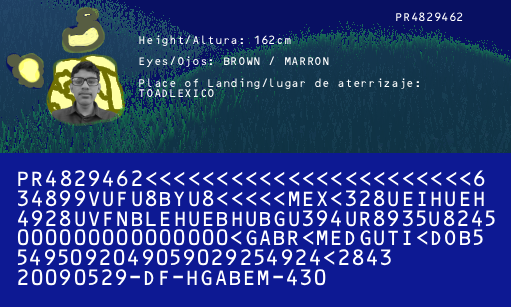 Back of Permanent Resident Card